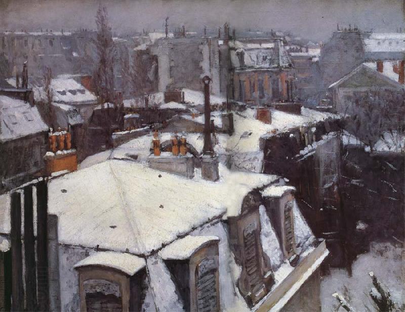 Gustave Caillebotte Snow-s housetop
